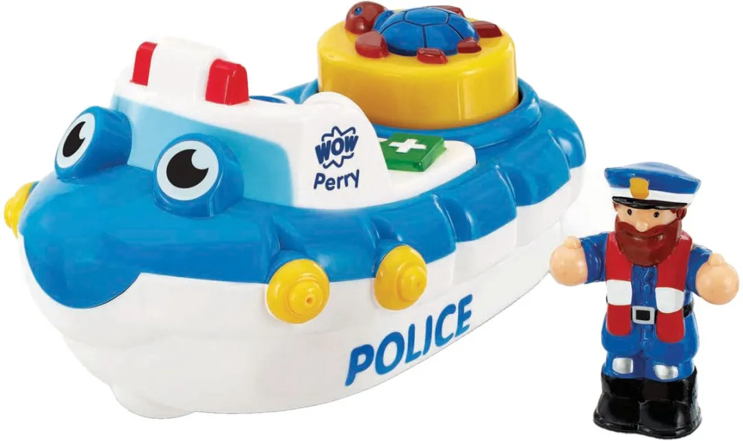 WOW Toys Police Boat Perry WW 10347 - Meerkleurig