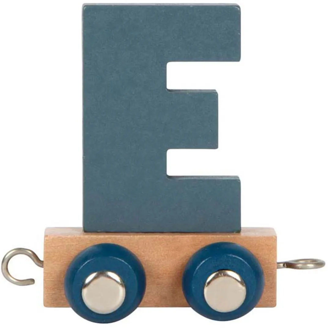 Small Foot Houten Lettertrein Polar E - Multi kleuren