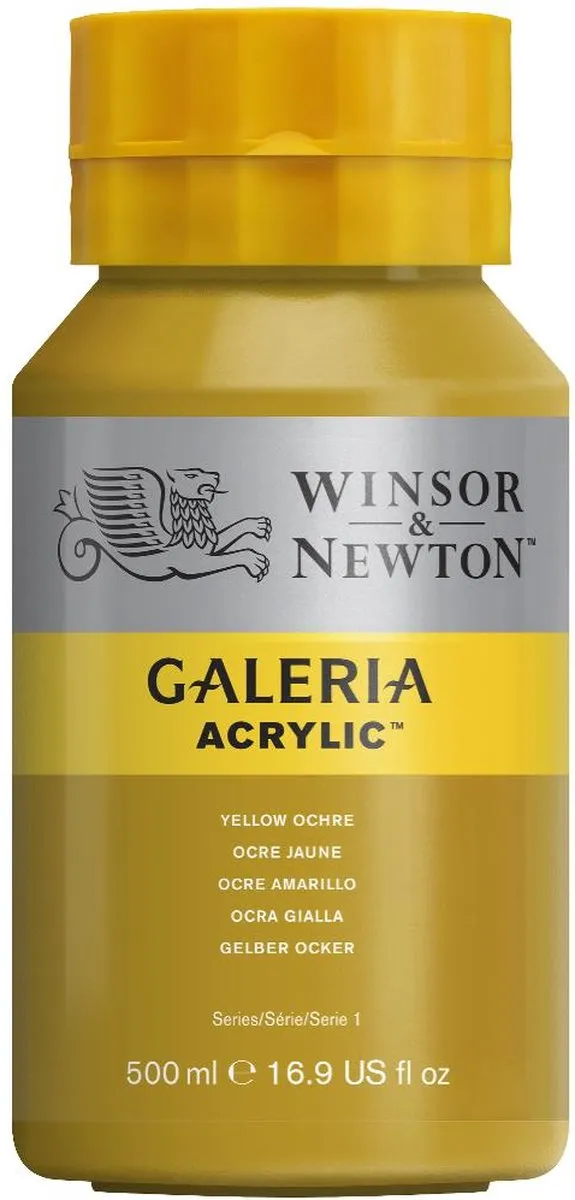 Winsor & Newton Galeria Acryl 500ml - Yellow Ochre