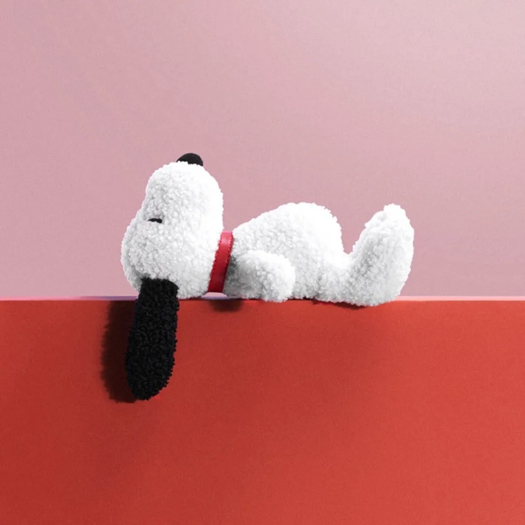 Bon Ton Toys Mini Snoopy Teddy Pluche 16cm - Wit