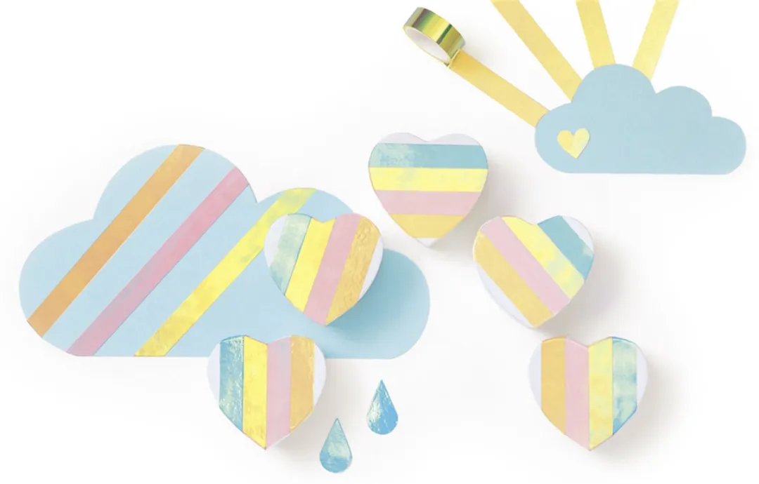 Folia Magic Rainbow Tape Decoratief Plakband - 14m (7x2m) - Multicolor