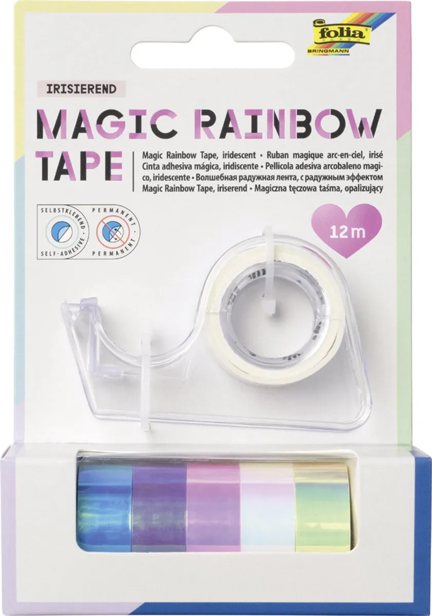 Folia Magic Rainbow Tape Decoratief Plakband