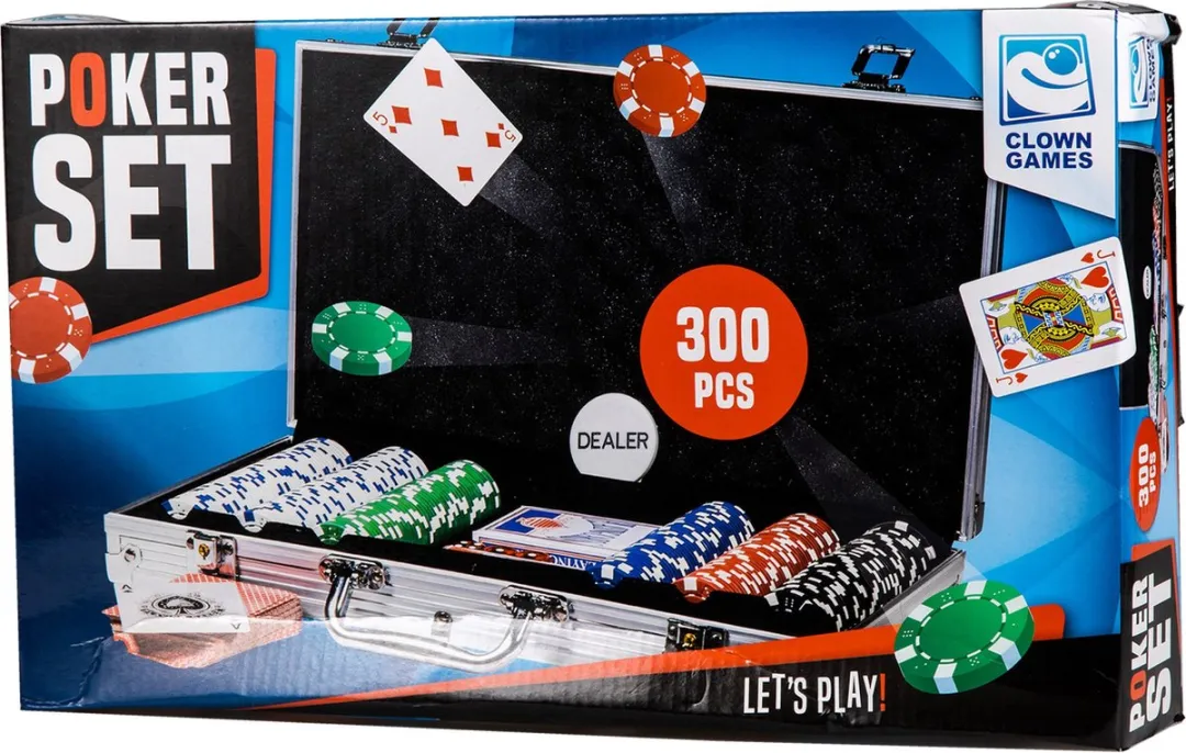 Clown Games Poker Set Alu Koffer 300 Dlg. - 10 Spelers