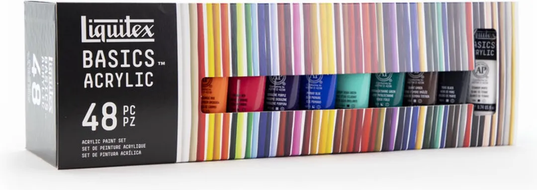 Liquitex Basics Acrylverf Set 48 Kleuren - 22ml Tubes