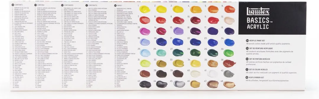 Liquitex Basics Acrylverf Set 48 Kleuren - 22ml Tubes