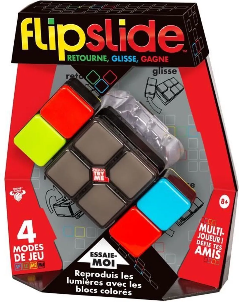 Moose Toys Flipslide Elektronisch Lichtcombinatiespel - Multicolor