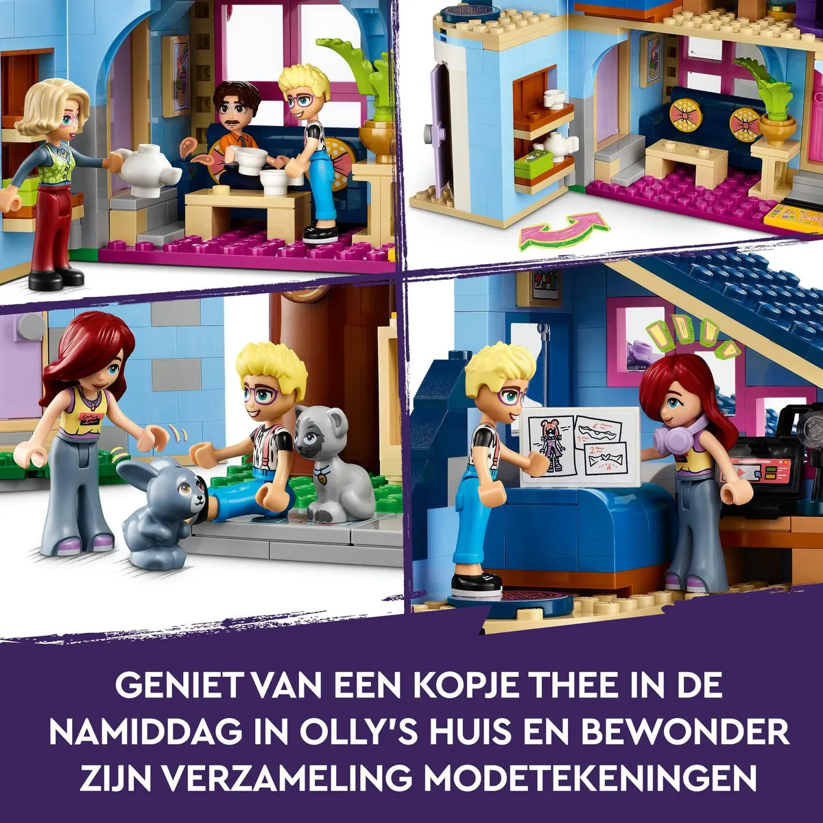 LEGO Friends Olly en Paisley's Huizen 42620 - 6 Minifiguren