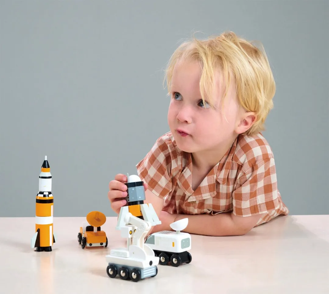 Tender Leaf Toys Ruimtevoertuigen 5 Stuks - Meerkleurig