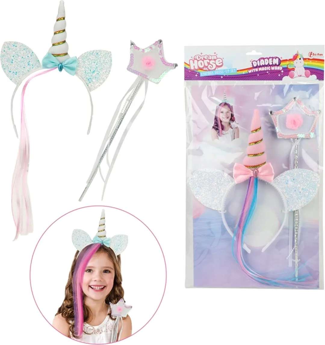 Toi-Toys Unicorn Diadeem & Staf Set