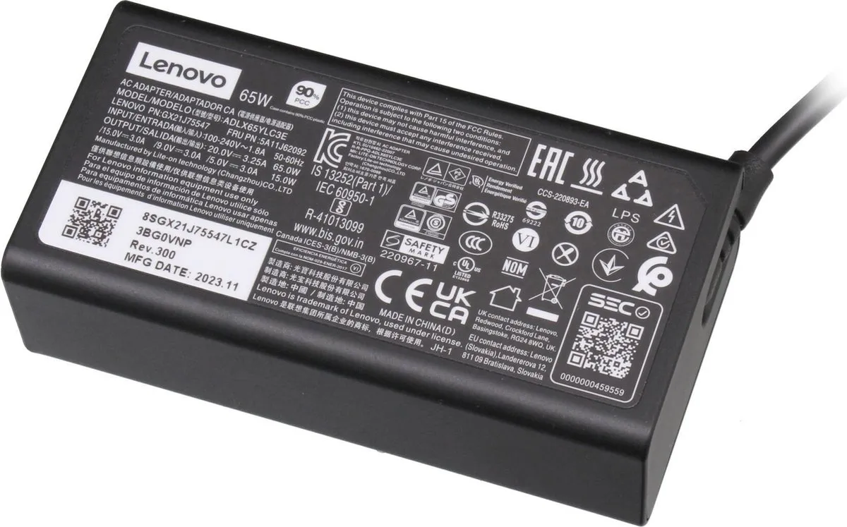 Lenovo ADLX65YSDC3A USB-C Oplader 65W