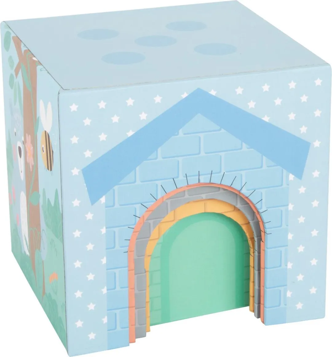 Small Foot Stapeltoren Bosdieren Pastel - 10-delig