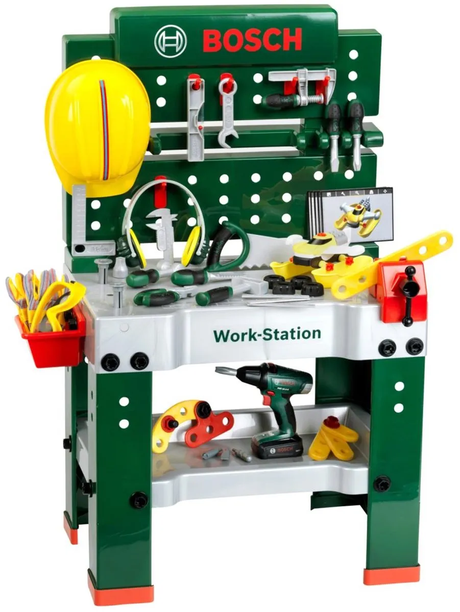 Klein Toys Theo Klein Bosch Speelgoedwerkbank - 81-delige set - 3x AA