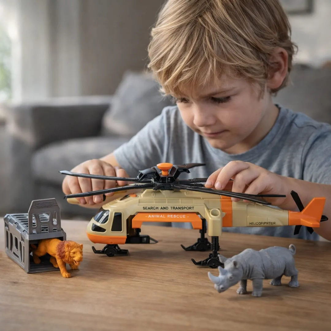 Eddy Toys Reddingshelikopter Speelgoed - Zwart