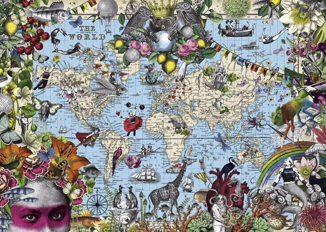 Heye Puzzel Quirky World 2000 Stuks - Multicolor