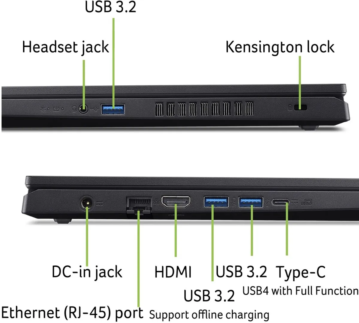 Acer Nitro V 15 ANV15-A31-R991 - Gaming Laptop - 15.6 inch 165Hz - AMD Ryzen 7 - 32GB - 512GB SSD - RTX 5050 8GB GDDR7 - inclusief Nitro Wireless Controller