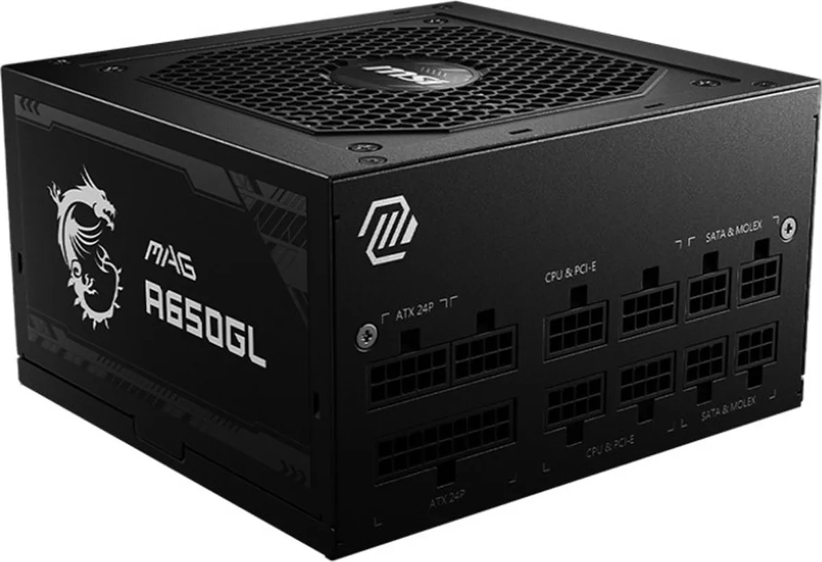 MSI MAG A650GL Voeding 650W - Zwart