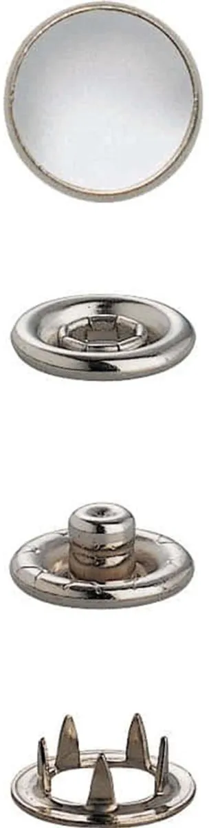 Prym Navullingen Naaivrij Drukknoop 15mm - 10 Stuks - Zilver