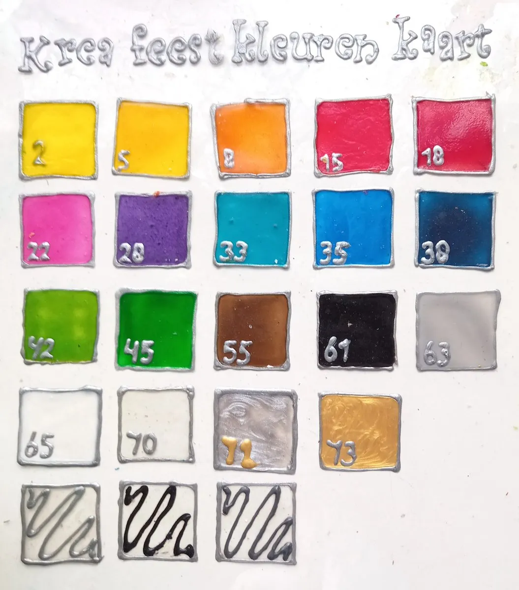Creall Window Colour Rainbow Set - 32 Stuks - afbeelding 6 van 6