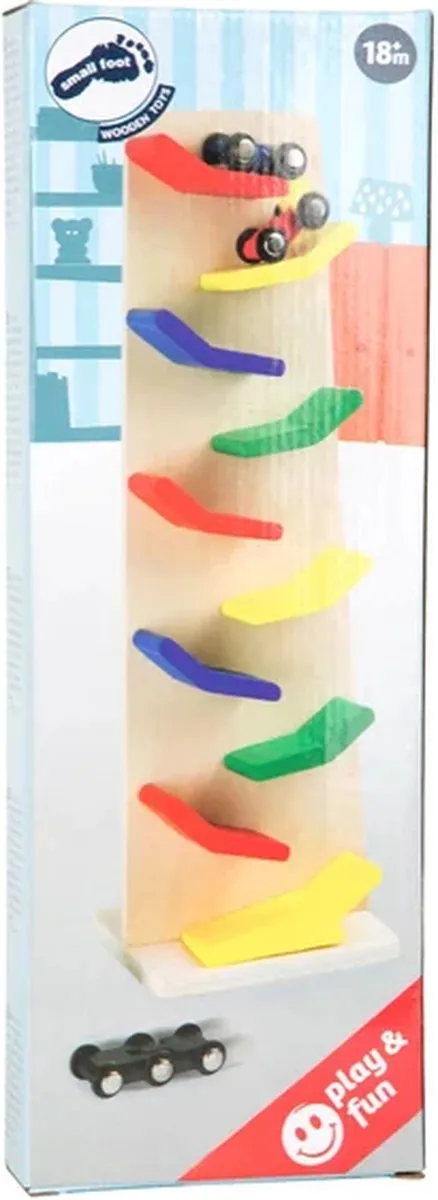 Small Foot Houten Zigzag Autobaan Toren - 4-delig - afbeelding 5 van 6