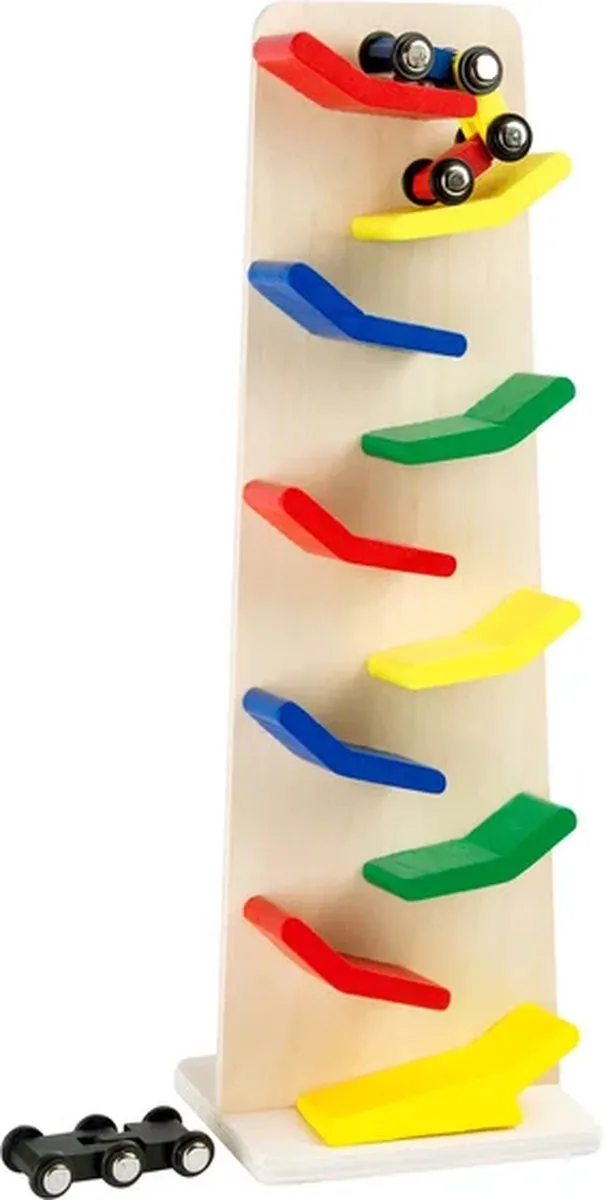 Small Foot Houten Zigzag Autobaan Toren - 4-delig - afbeelding 4 van 6