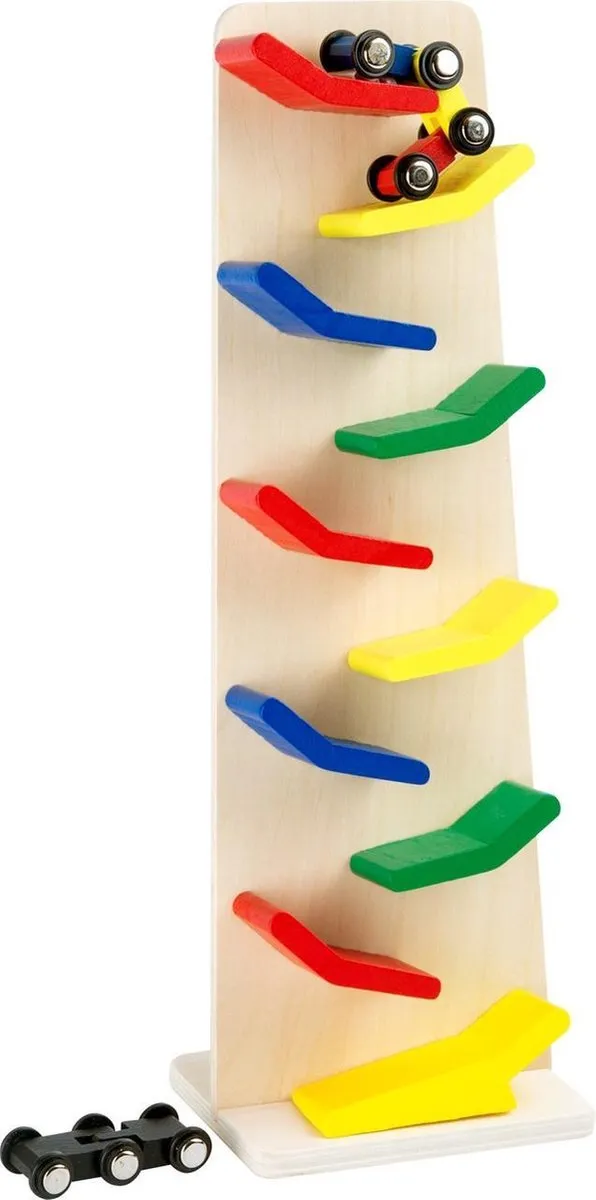Small Foot Houten Zigzag Autobaan Toren - 4-delig