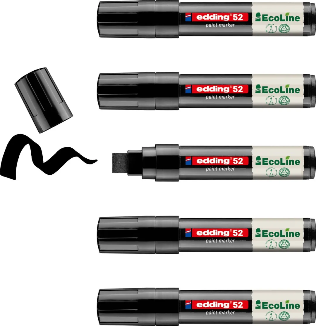 edding 52 EcoLine Lakmarker Zwart