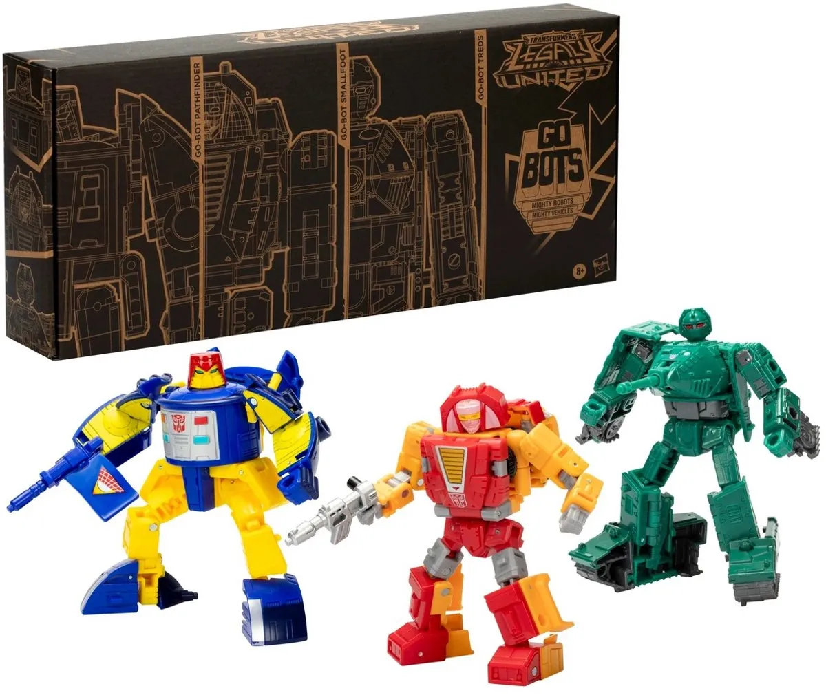 Hasbro Transformers Legacy United Go-Bot Guardians 3-Pack - Action Figure - 14cm - Multicolor