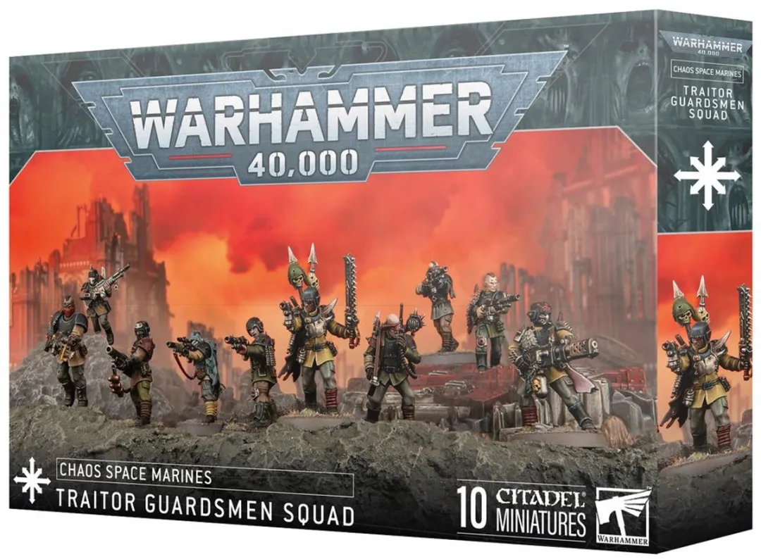 Games Workshop Warhammer 40K Chaos Space Marine Traitor Guardsmen Squad 108 Onde
