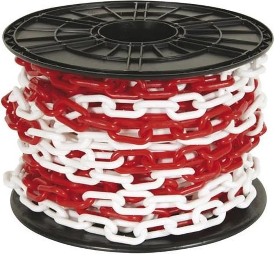 Perel Afzetketting 25m Rood/Wit