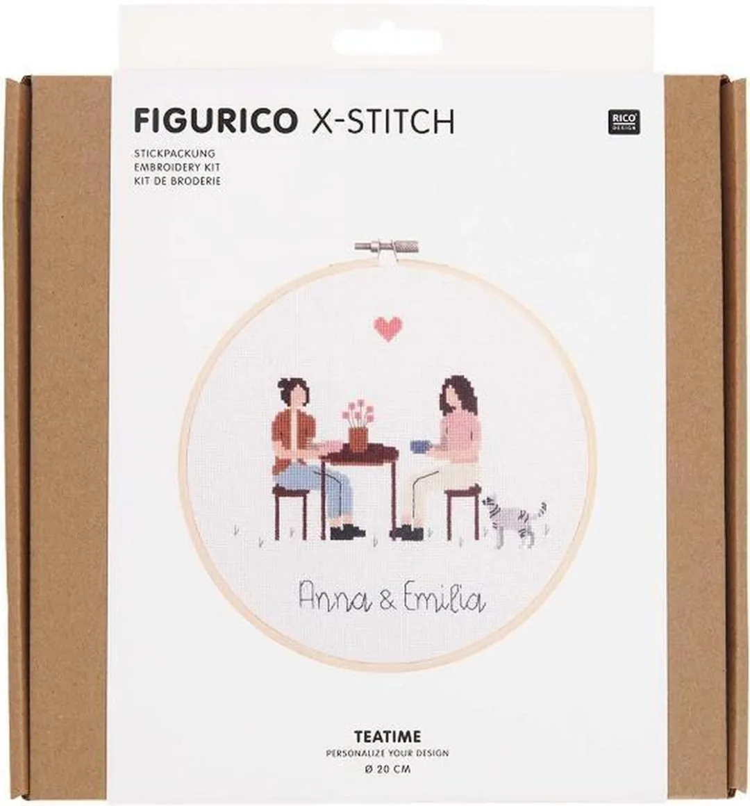Rico Design Teatime Borduurpakket 100115
