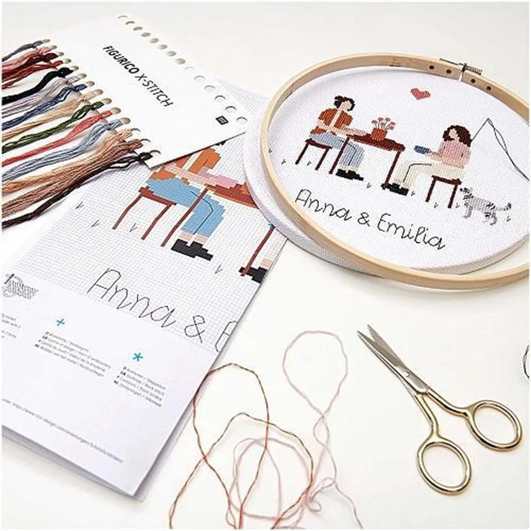 Rico Design Teatime Borduurpakket 100115