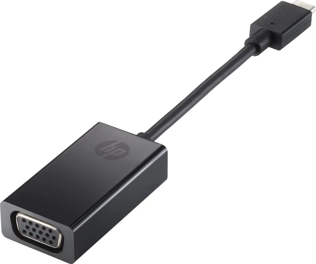HP P7Z54AA USB-C naar VGA-adapter - Zwart