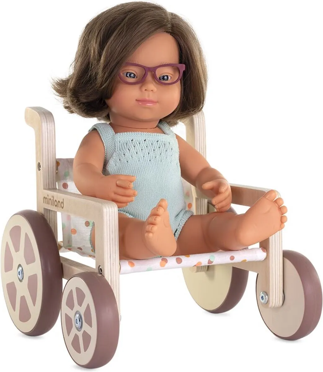 Miniland Rolstoel voor Poppen 8413082311834 - Multicolor