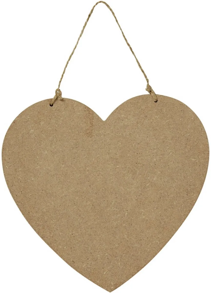 Creativ Company MDF Hanger Hart 18,5x19,5cm