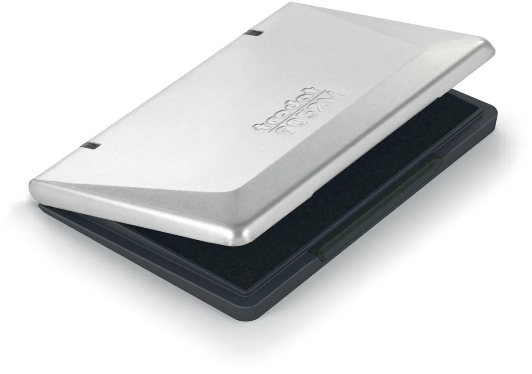 Inktkussen trodat metaal 9052m 110x70mm zwart