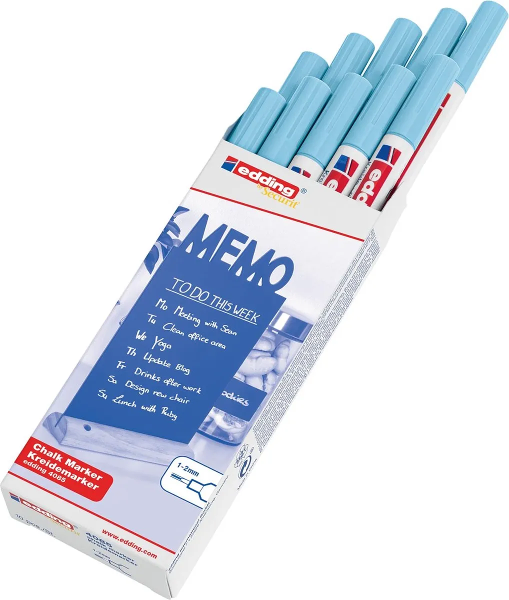 edding Kreidemarker 4085 - Blauw Pastel