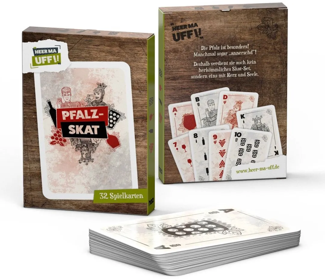 heo Games Heer ma uff!! - Pfalz-Skat Playing Cards / Speelkaarten