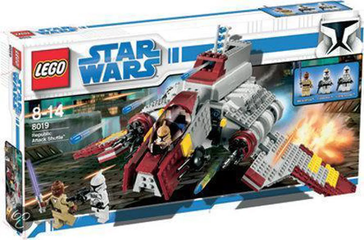 LEGO Star Wars Republic Attack Shuttle 8019 - 636 Stukken