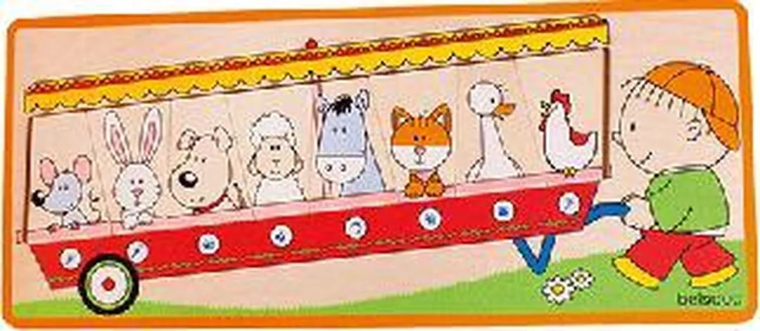 Beleduc Houten Legpuzzel Jonge Dieren 8 Stuks