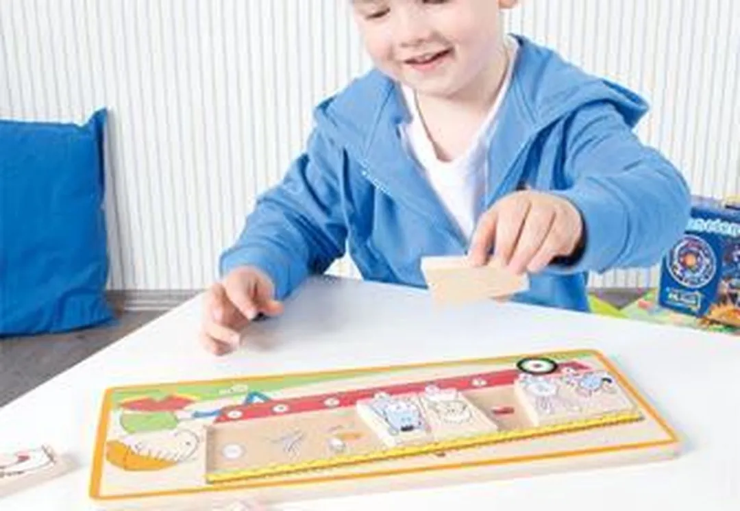Beleduc Houten Legpuzzel Jonge Dieren 8 Stuks - Multicolor