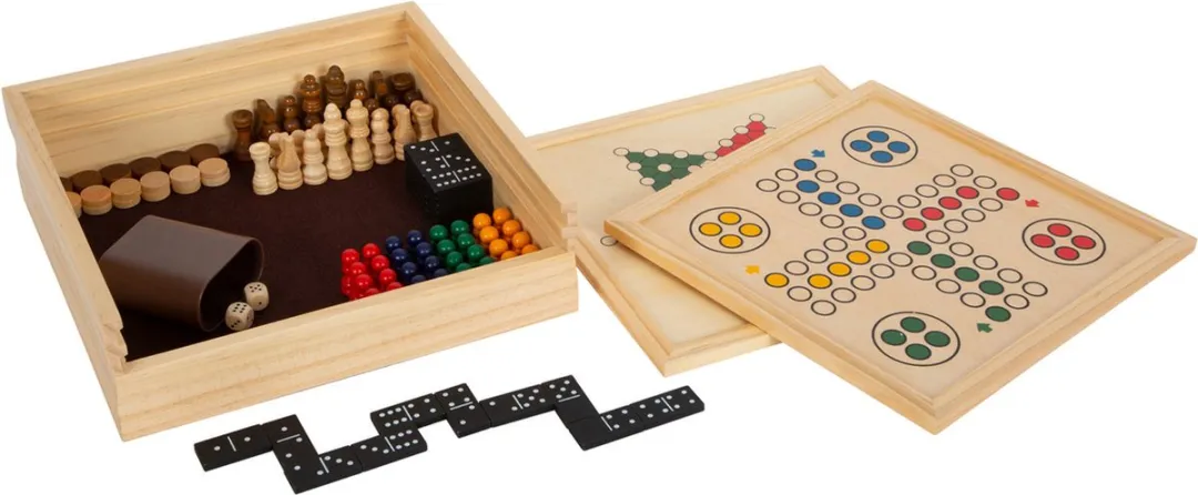 Small Foot Houten Spellen 7 Klassiekers - Multicolor