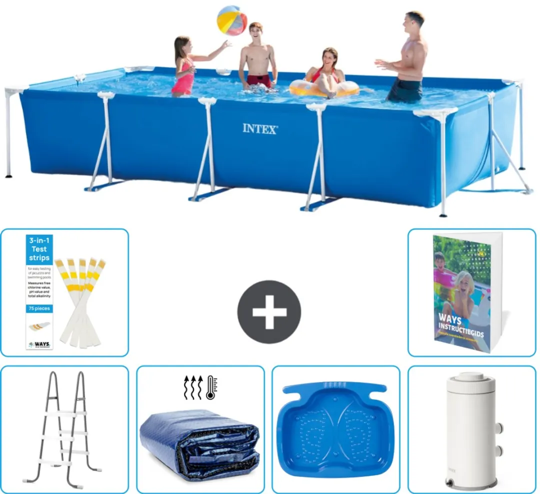 Intex Frame Zwembad 450x220x84cm Blauw