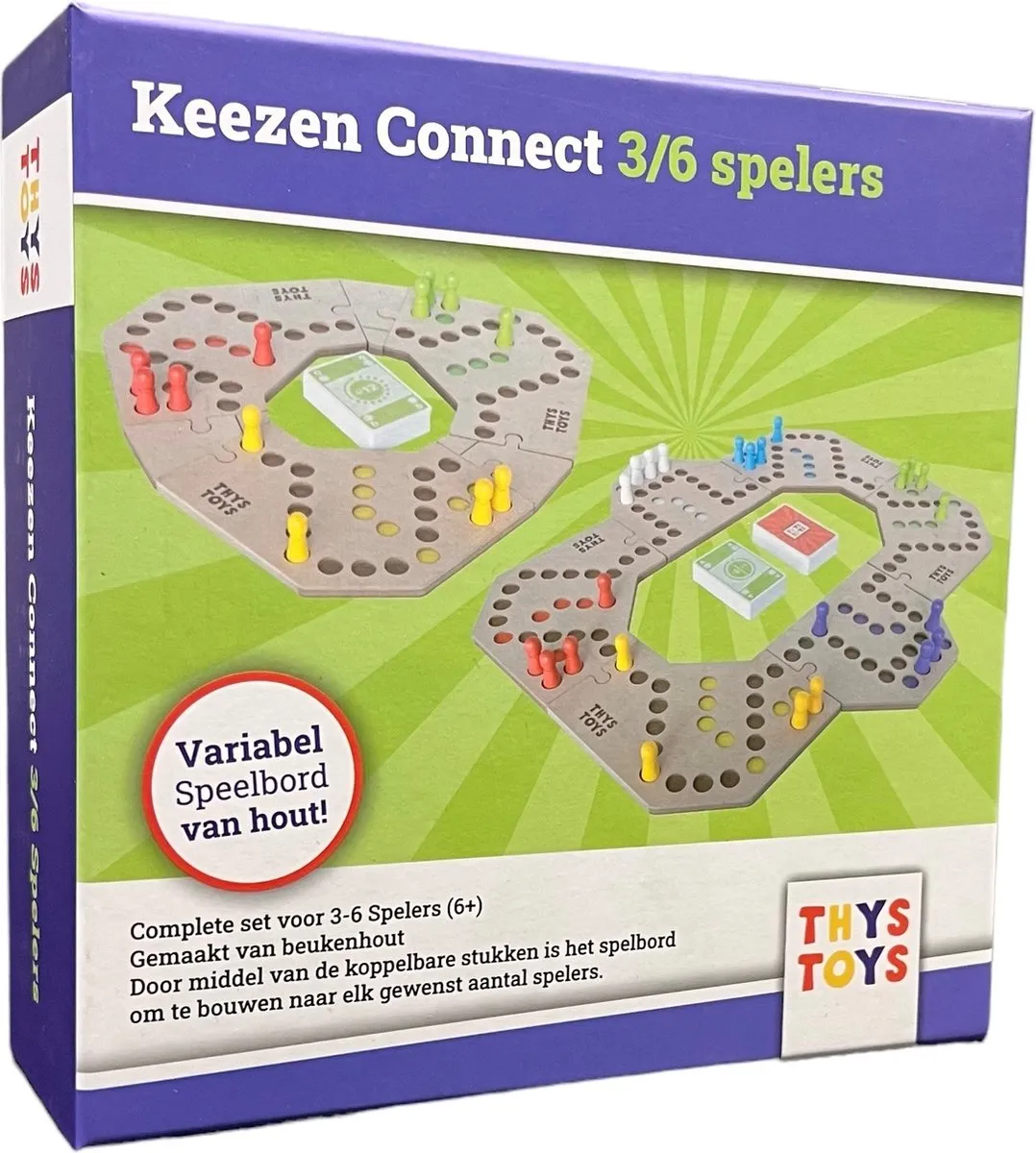 ThysToys Keezen Bordspel Connect Deluxe - 3-6 Spelers