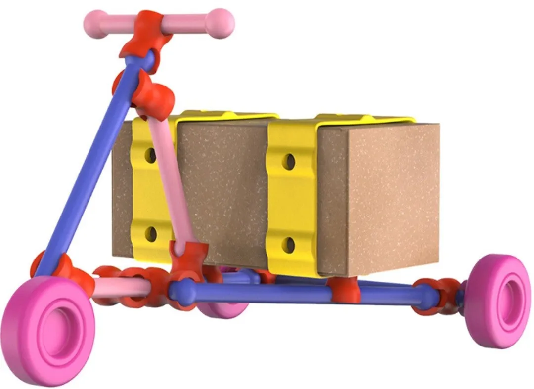 TOYI Inventions STEAM Building Kit - Knutselset van gerecycled kunststof - 92 onderdelen