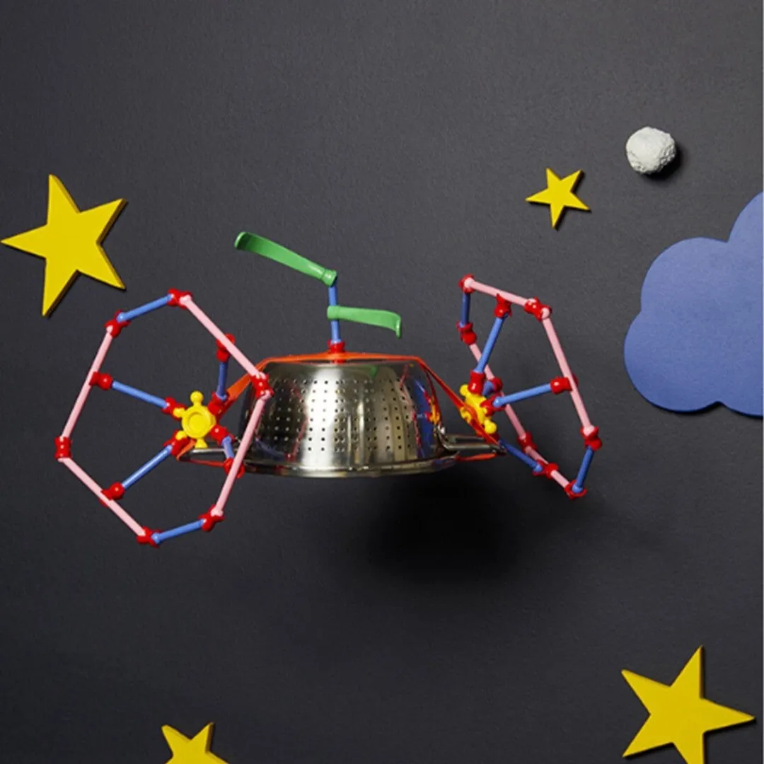 TOYI Inventions STEAM Building Kit - Knutselset van gerecycled kunststof - 92 onderdelen