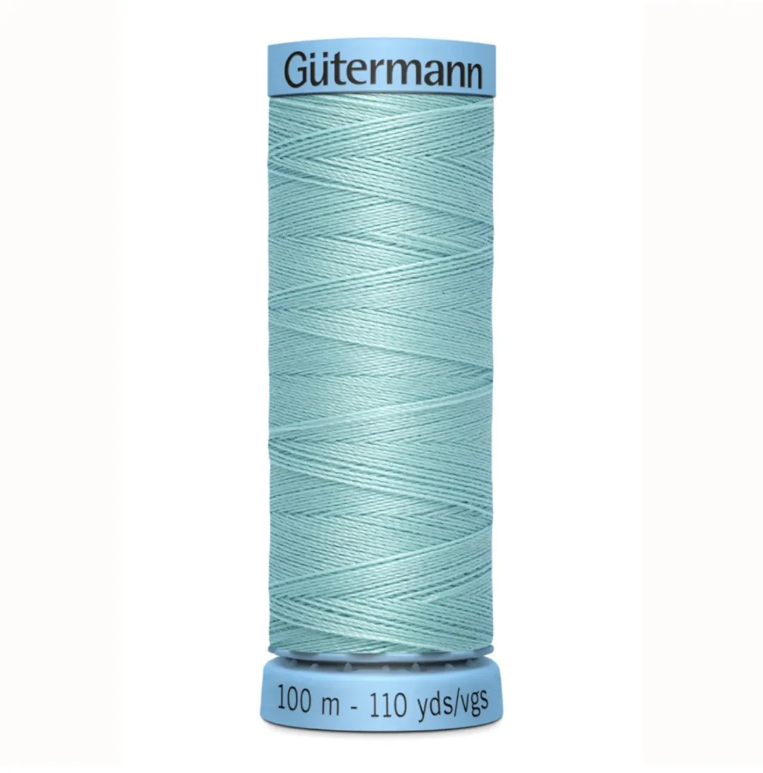 Gutermann Zijde Garen 331 - 100m - Zwart/Grijs/Wit