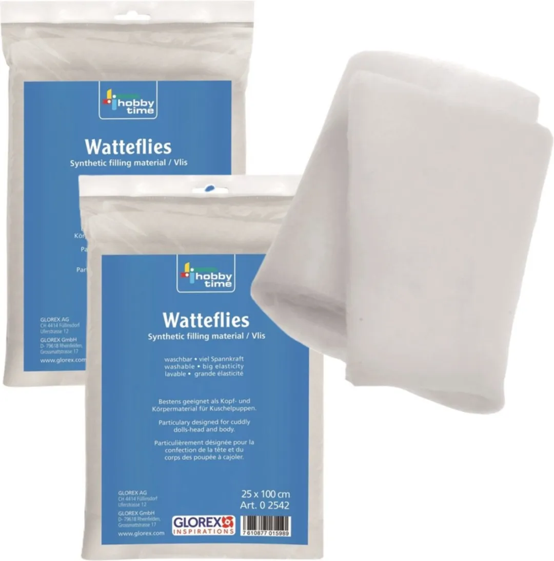 Glorex Hobby Wattenvlies 200g Wit