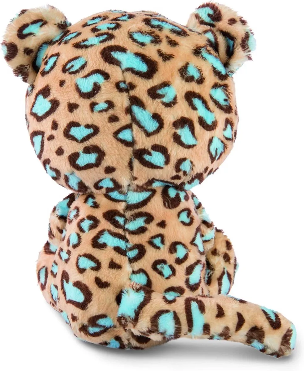 Nici Luipaard Lassi Pluche Knuffel 25cm - Beige/Blauw