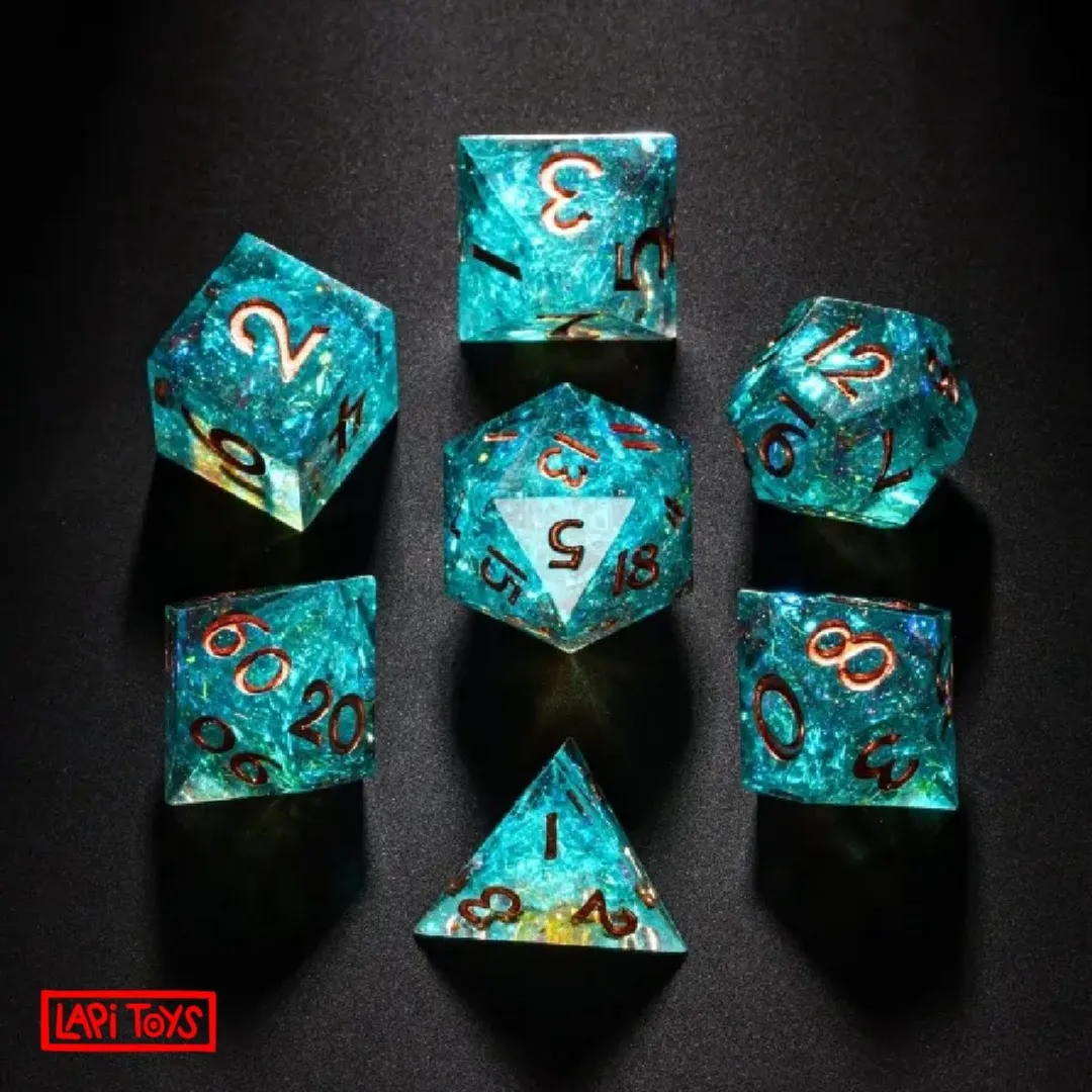 Lapi Toys D&D Doosset Scherpe Rand - 7-delig Groen