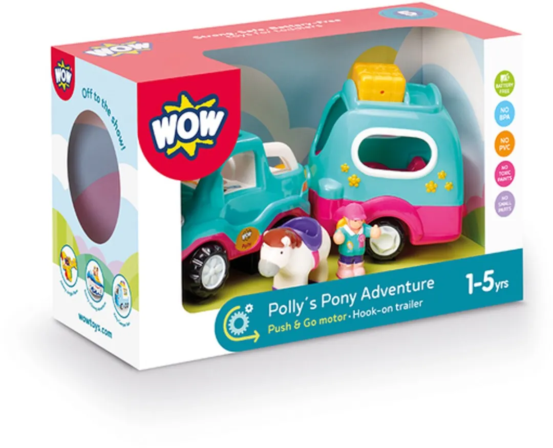WOW Toys Polly's Pony Avontuur Speelgoedset WW 10349 - Multicolor
